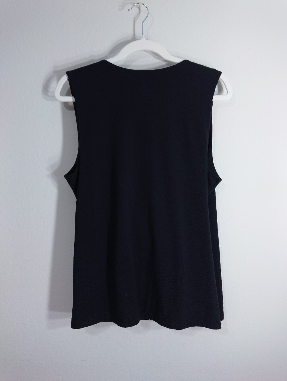 Soft Surroundings Pima Cotton Wrap Top XL Black - Picture 4 of 5
